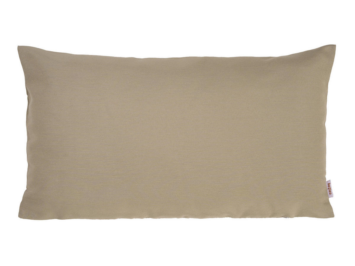 KISSENHÜLLE Wunschton taupe 30/50 cm - Taupe, Textil (30/50cm) - beties Heimtextil