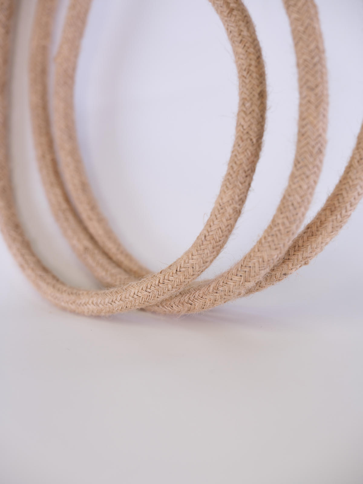 PENDELLEUCHTE TWIST 3 Flammig - Naturfarben, Naturmaterialien (90/12/90cm) - HOOPZI
