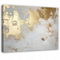 BILDER Abstrakt Marmor Grau Gold Modern Wohnzimmer 120x80 - Grau, Holzwerkstoff (120/80cm) - Wallarena