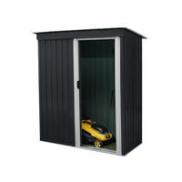 GERÄTESCHUPPEN BOHIO - Größe: XS - Anthrazit, Metall (163/182/89cm) - Home Deluxe