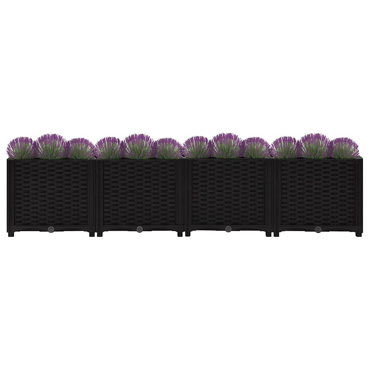 HOCHBEET 160/40/38 cm, aus Polypropylen, Schwarz - Schwarz, Kunststoff (40/38/160cm) - vidaXL