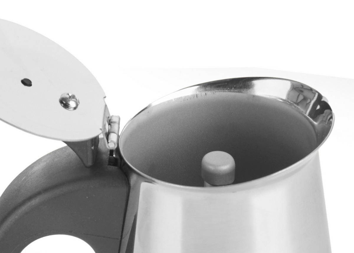 ESPRESSOKOCHER Edelstahl Tomy Induktion - Silberfarben, Metall (10/17/12cm) - Kinvara