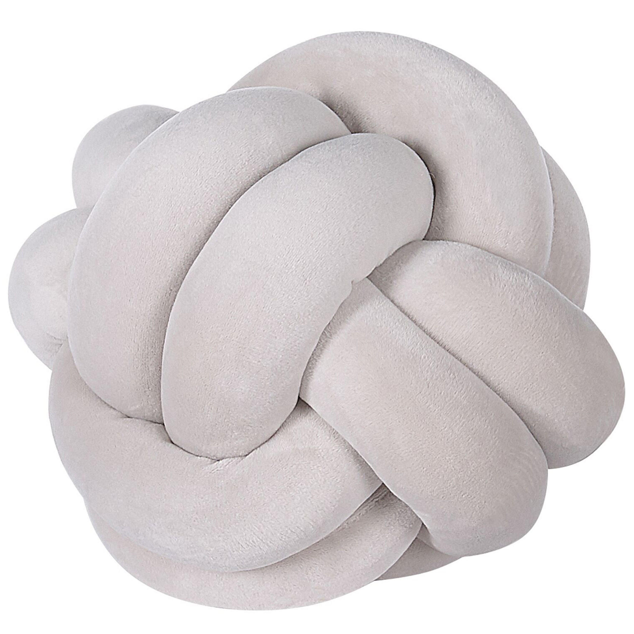DEKOKISSEN Hellgrau 20/20 cm Malni - Hellgrau, Textil (20/20cm) - Beliani