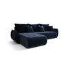 ECKSOFA mit Schlaffunktion TOKYO L Monolith 77 Links - Blau, Textil (280/185cm) - Bedante