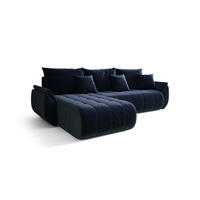 ECKSOFA mit Schlaffunktion TOKYO L Monolith 77 Links - Blau, Textil (280/185cm) - Bedante