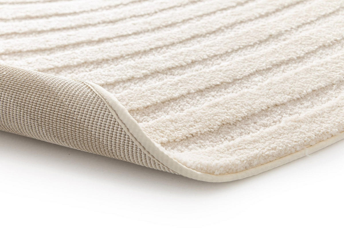 TEPPICH weich mit Relief-Effekt weiss - Weiß, Textil (160/230cm) - AFK Living