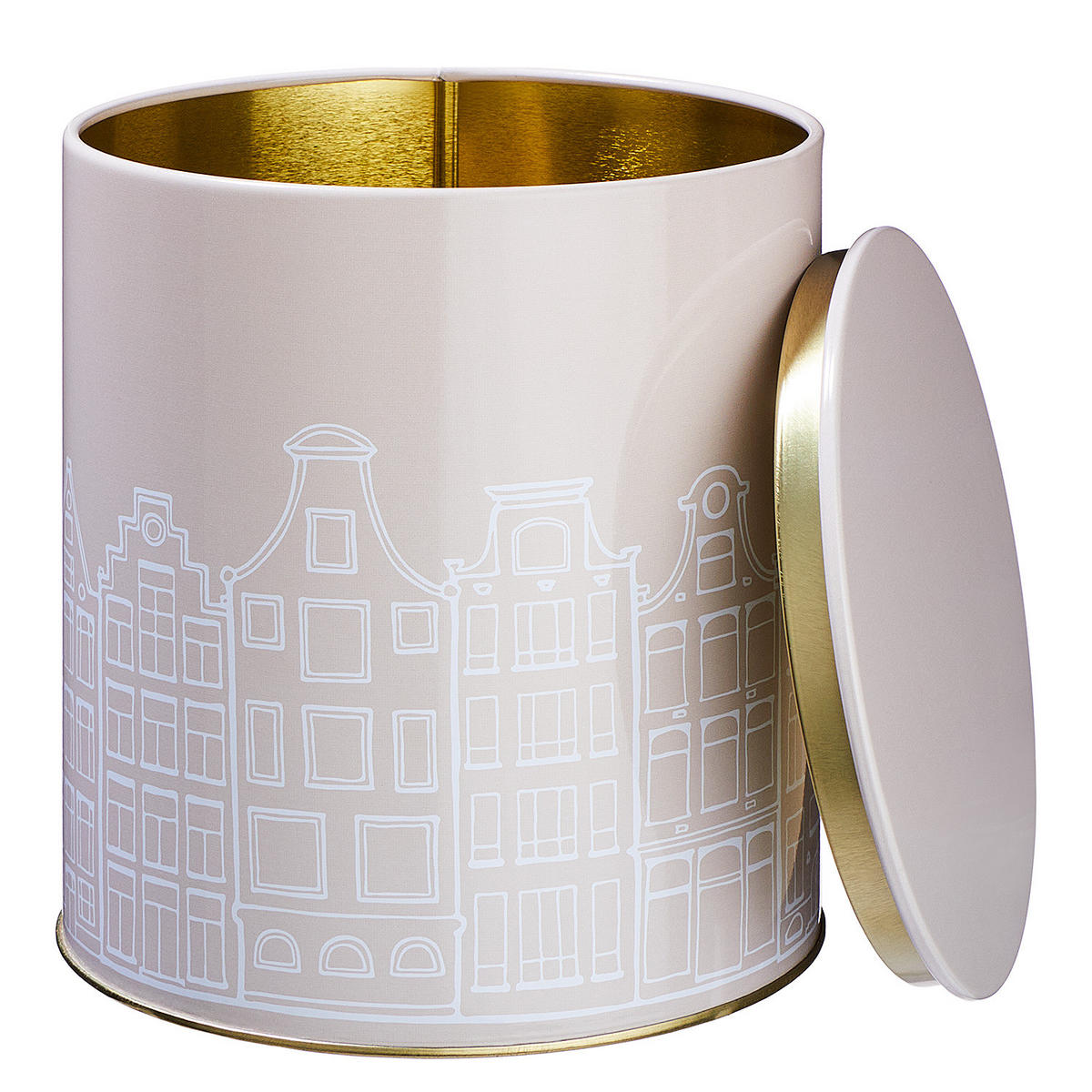 KEKSDOSE Cookie Jar Amsterdam - Dunkelrot, Metall (14/15/14cm) - Butlers