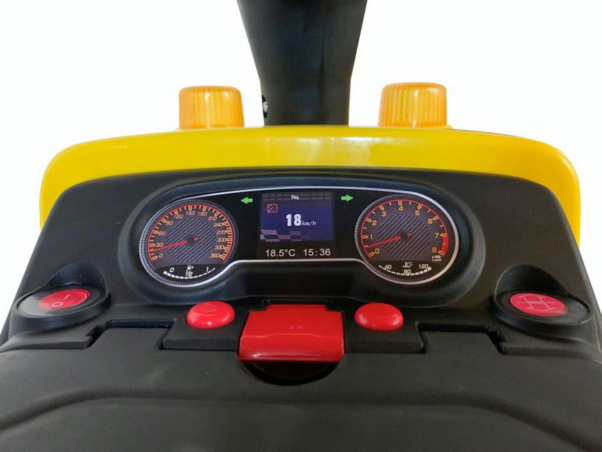 KINDER RUTSCHAUTO Straßen-Truck gelb - Gelb, Kunststoff (83/28/48cm) - TPFLiving
