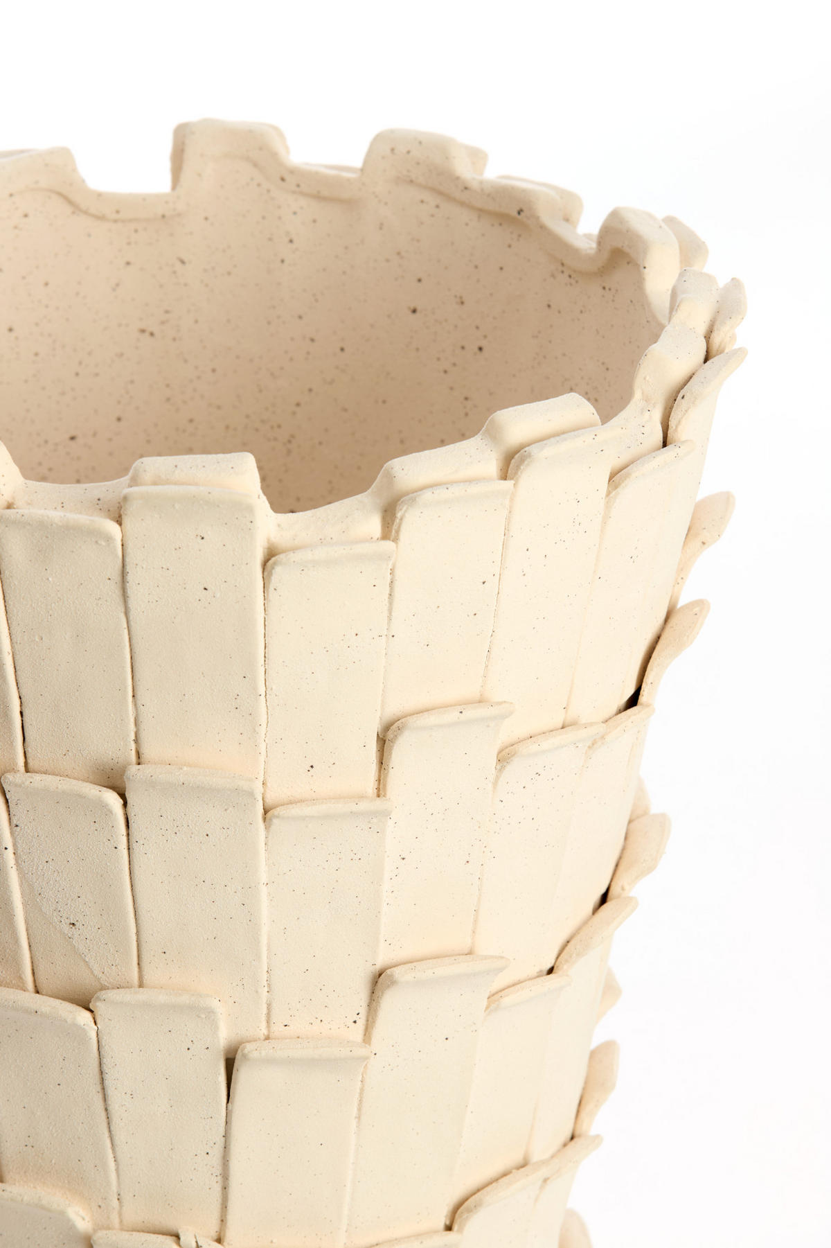 VASE Banya Weiß Ø33/34 cm - Weiß, Keramik (34cm) - Light & Living