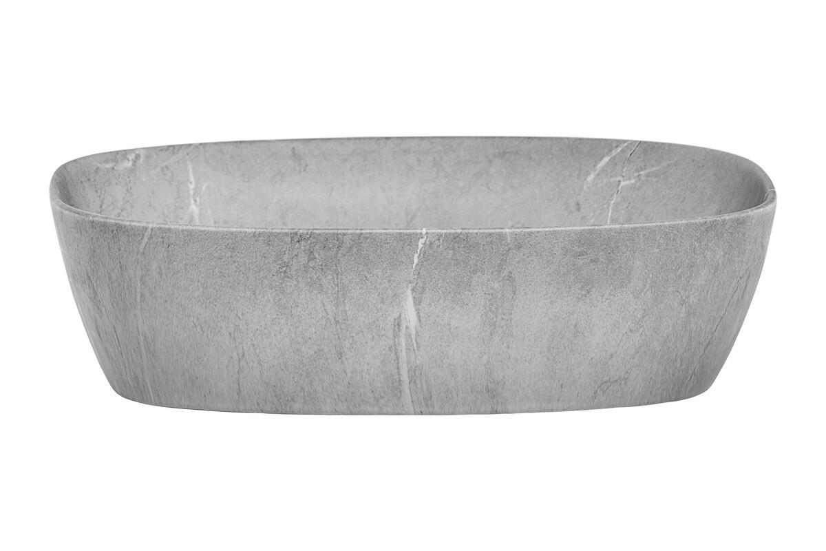 AUFSATZWASCHBECKEN 50.5 cm - ANNA BM295 in Braun/Matt - Braun, Keramik (50.5/13.5/38.5cm)