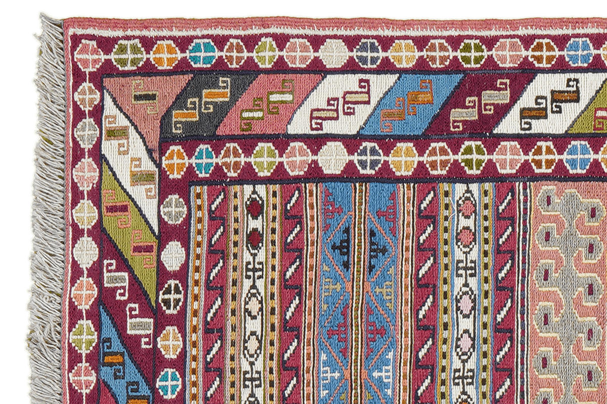 HANDWEBTEPPICH Sumak Shahsavan Mehrfarbig 97/69 cm Schurwolle - Multicolor, Textil (69/97cm) - Looma