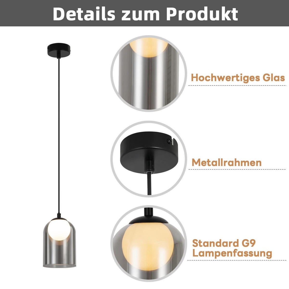 HÄNGELEUCHTE Margossian 8/8/145.5 cm - Schwarz, Metall (8/8/145.5cm) - Nettlife