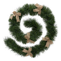 WEIHNACHTSGIRLANDE Goldene Schleifen 200 cm - Grün, Kunststoff (270cm) - Atmosphera Createur d´interieur