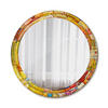 SPIEGEL Ø80 cm Rund mit Aufdruck - Multicolor, Glas (80/80/0.4cm) - TULUP