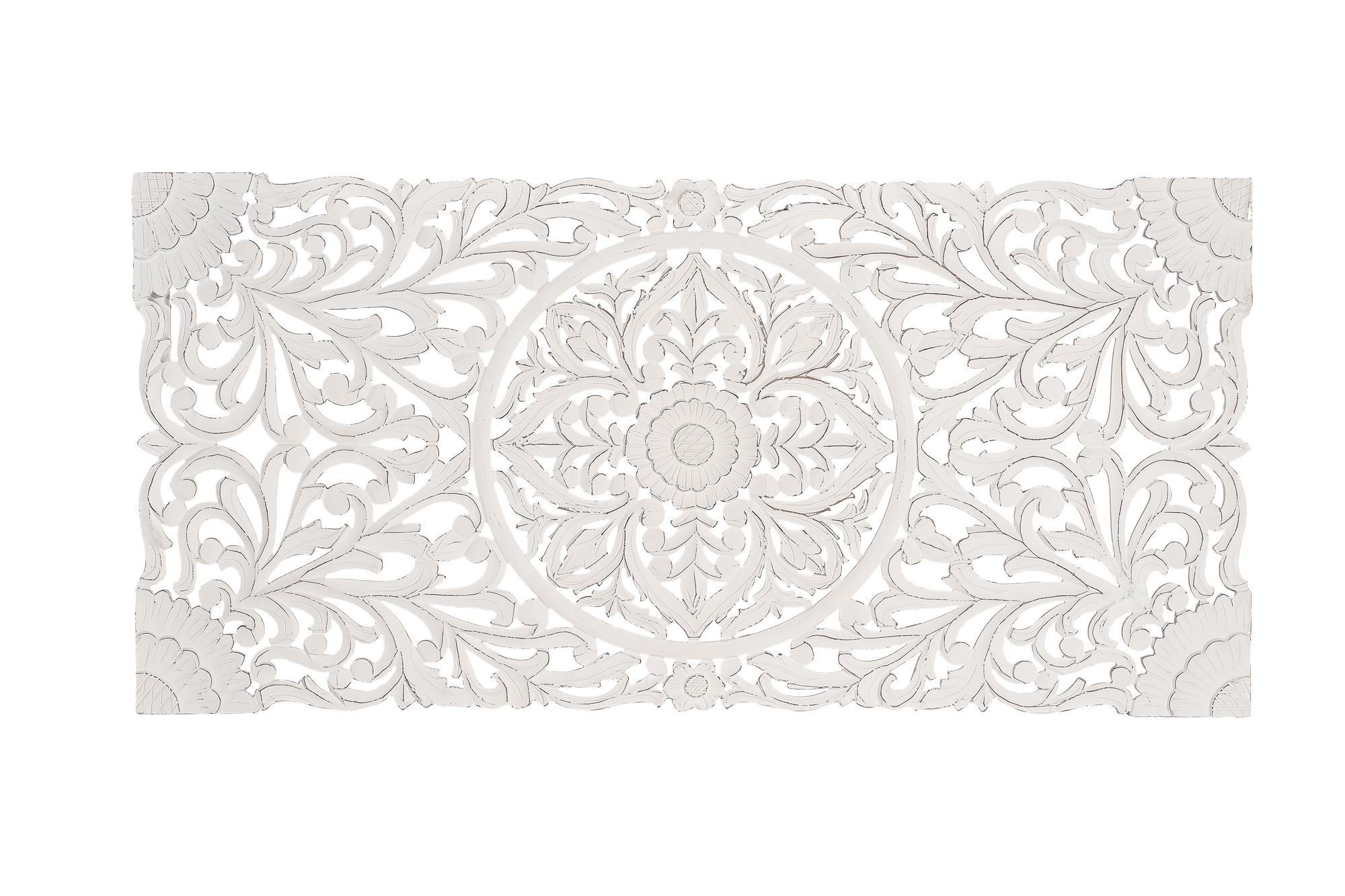 KOPFTEIL aus Rattan - Perlmutt, Holz (166/81/3cm) - Giner y Colomer