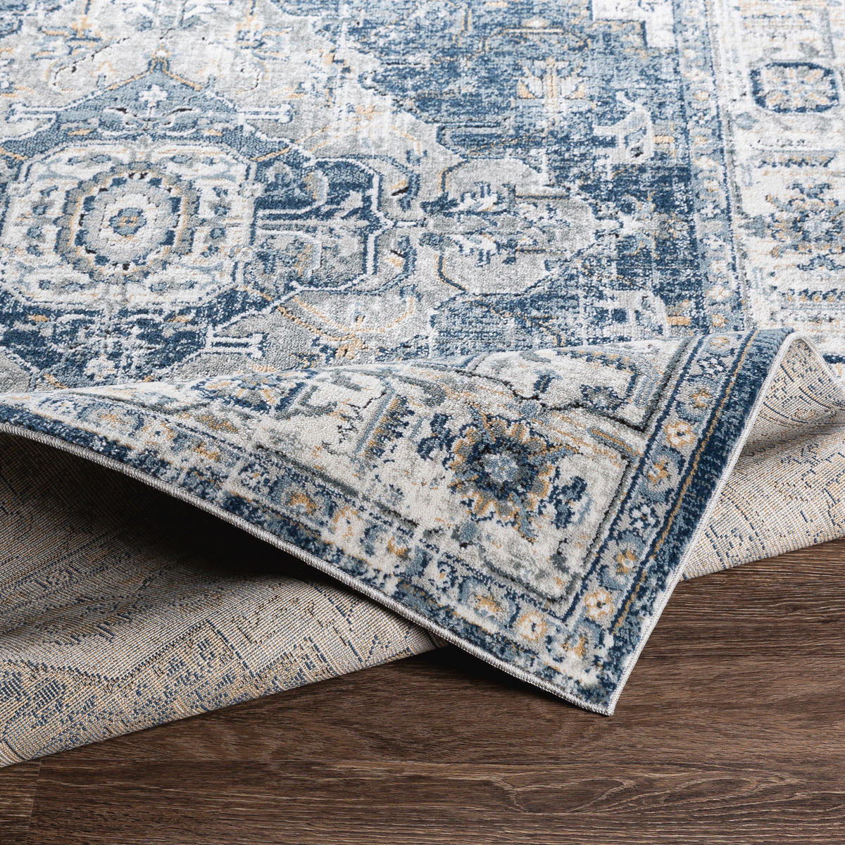 VINTAGE-TEPPICH 200/275 cm Blau - Blau, Naturmaterialien/Textil (200/275cm) - LIVABLISS