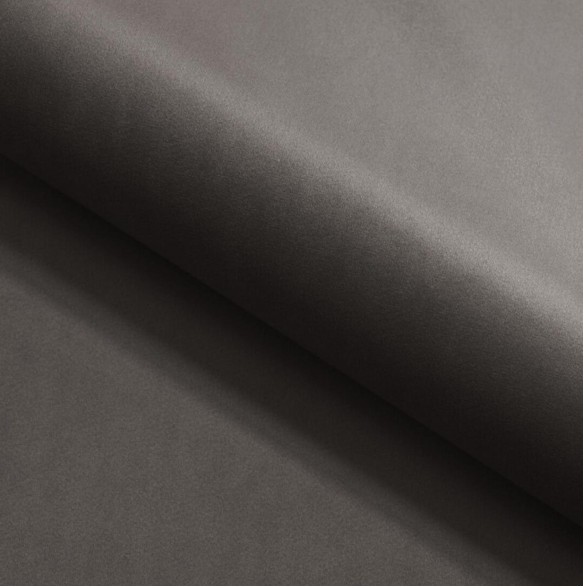 ECKSOFA GLAM mit Schlaffunktion, Ottomane & goldenen Füßen – Samtsofa im Glamour-Stil mit Zierkissen, 258x167x91cm, Linke, DUNKELGRAU - Dunkelgrau, Holz/Textil (167/258cm) - DomoHome