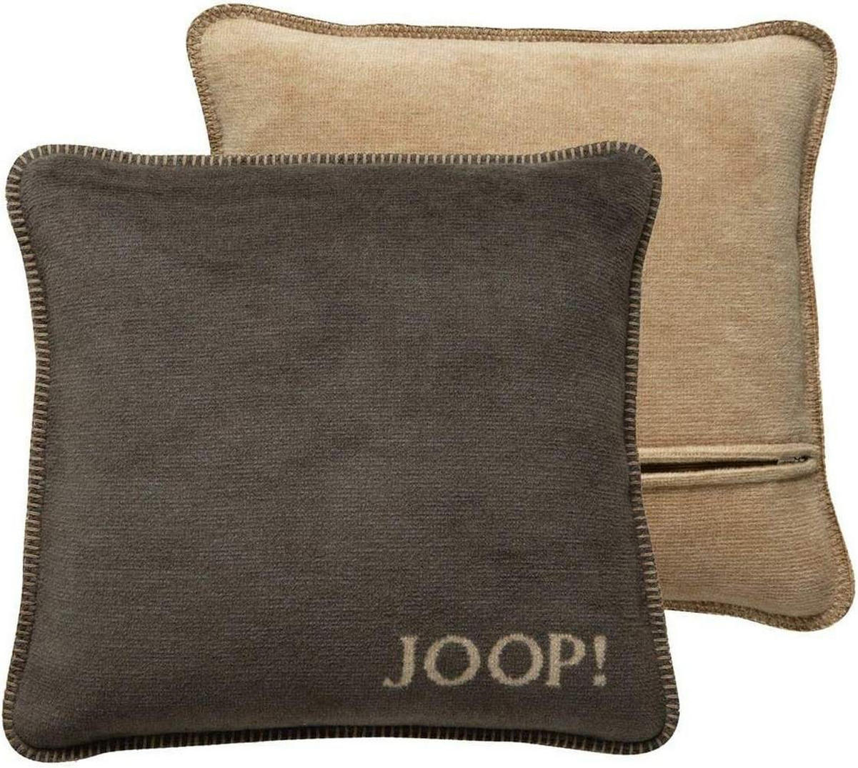 KISSENHÜLLE Melange-Doubleface Kastanie-Cashew 50 x 50cm - Kastanienfarben, Textil (50/50cm) - Joop!