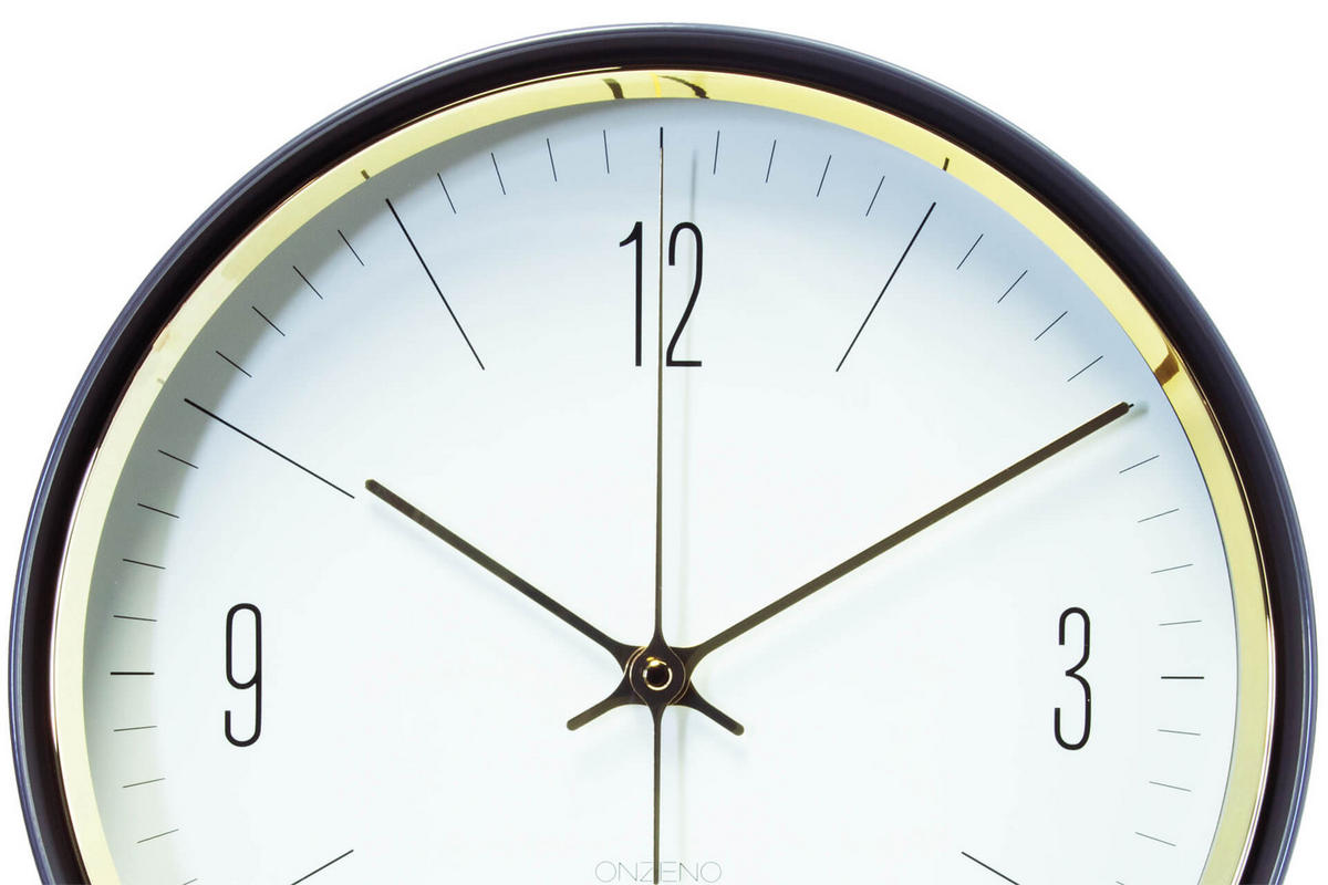 WANDUHR Design Weiß 33/33 cm - Weiß, Glas (1.24/32.7/5cm) - ONZENO