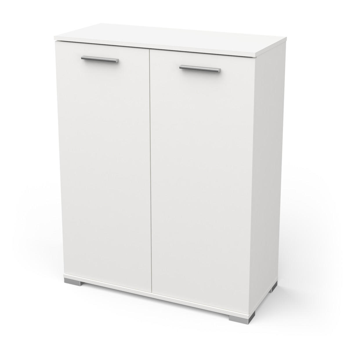 VIELZWECKSCHRANK 2 Türen – IZZY - Weiß, Holzwerkstoff (79.7/35.1/101.7cm) - Calicosy
