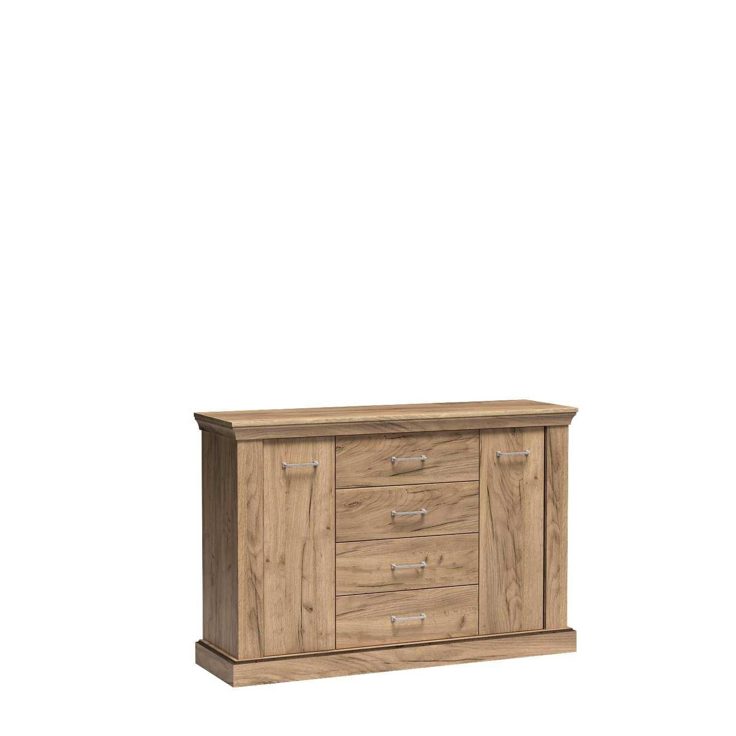 KOMMODE Antica New AN-1 Kraft Gold - Wildeiche, Holzwerkstoff (142/95.5/42cm)