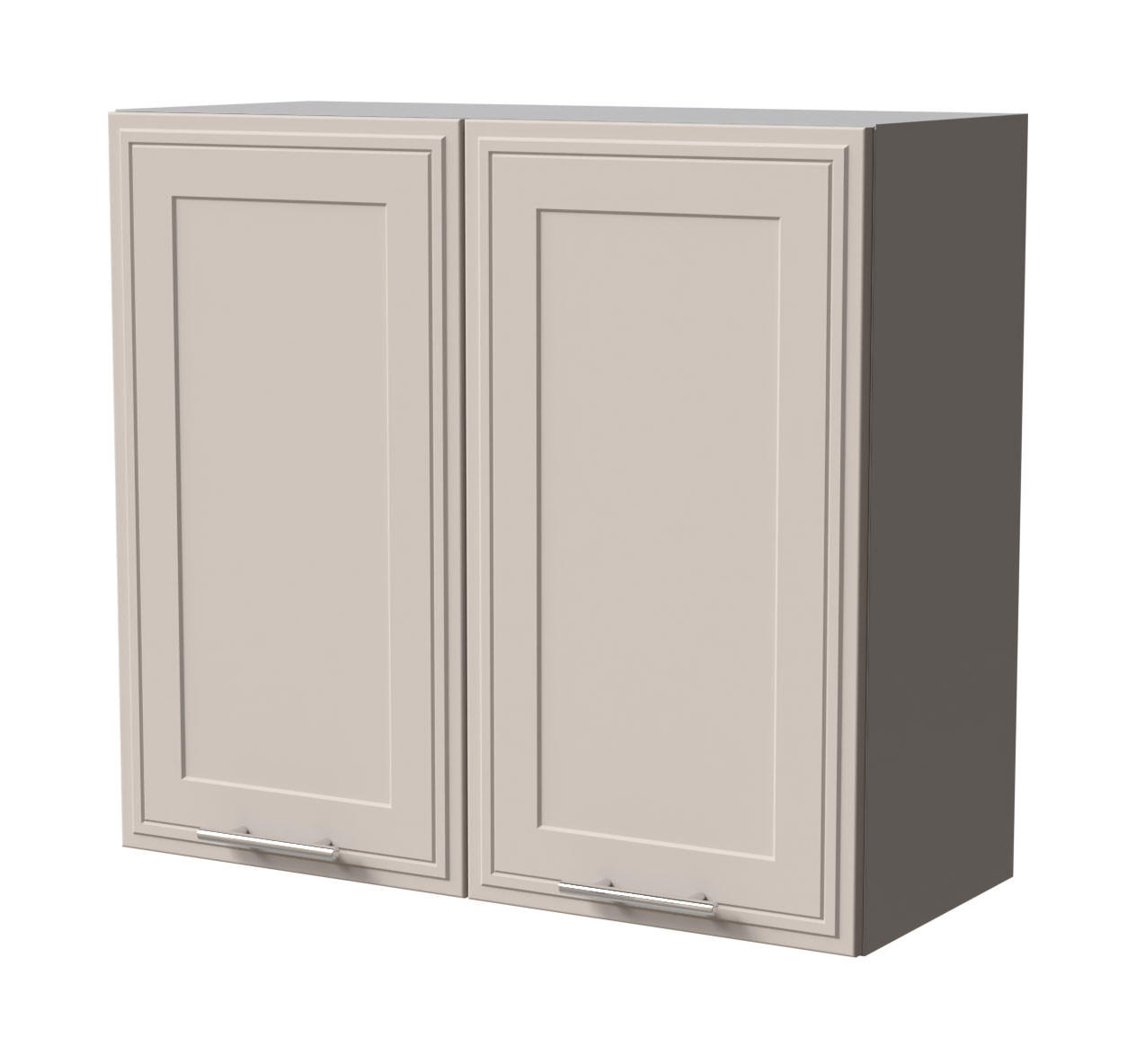 HÄNGESCHRANK Salo W3/80 Grau / Kaschmir Matt 80 / 32,5 / 72cm - Kaschmir/Grau, Holz/Holzwerkstoff (80/72/32.5cm) - Feldmann-Wohnen