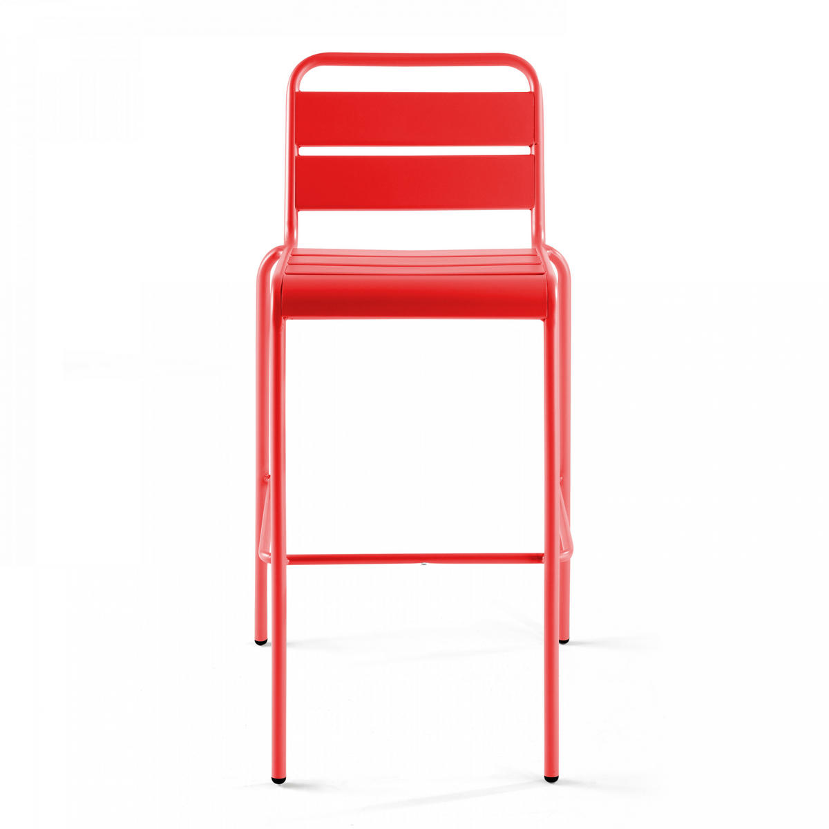 BARHOCKER, Rot - Rot, Metall (49/101/58cm) - Oviala