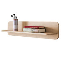 WANDBOARD Eiche natur 90 cm, Wandregal skandinavisch - Eichefarben, Holzwerkstoff/Metall (90/22/19cm) - Furn.Design