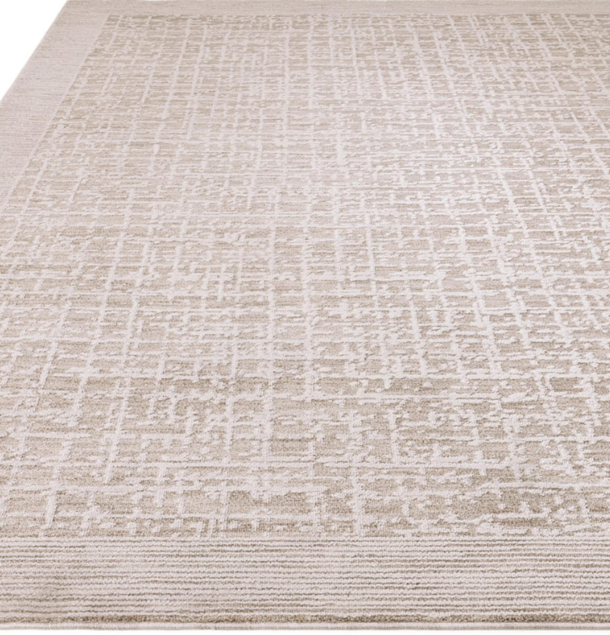 TEPPICH modern Flachgewebe CRISS Beige 200 x 300 cm - Beige, Textil (200/300cm) - Novatrend