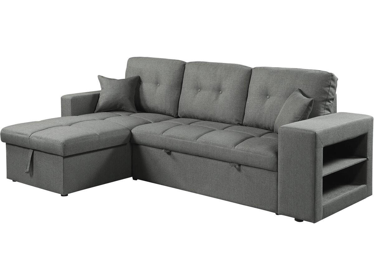 ECKSOFA axel Grau - Grau, Textil (82/233cm) - Habitat Garten