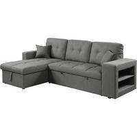 ECKSOFA axel Grau - Grau, Textil (82/233cm) - Habitat Garten