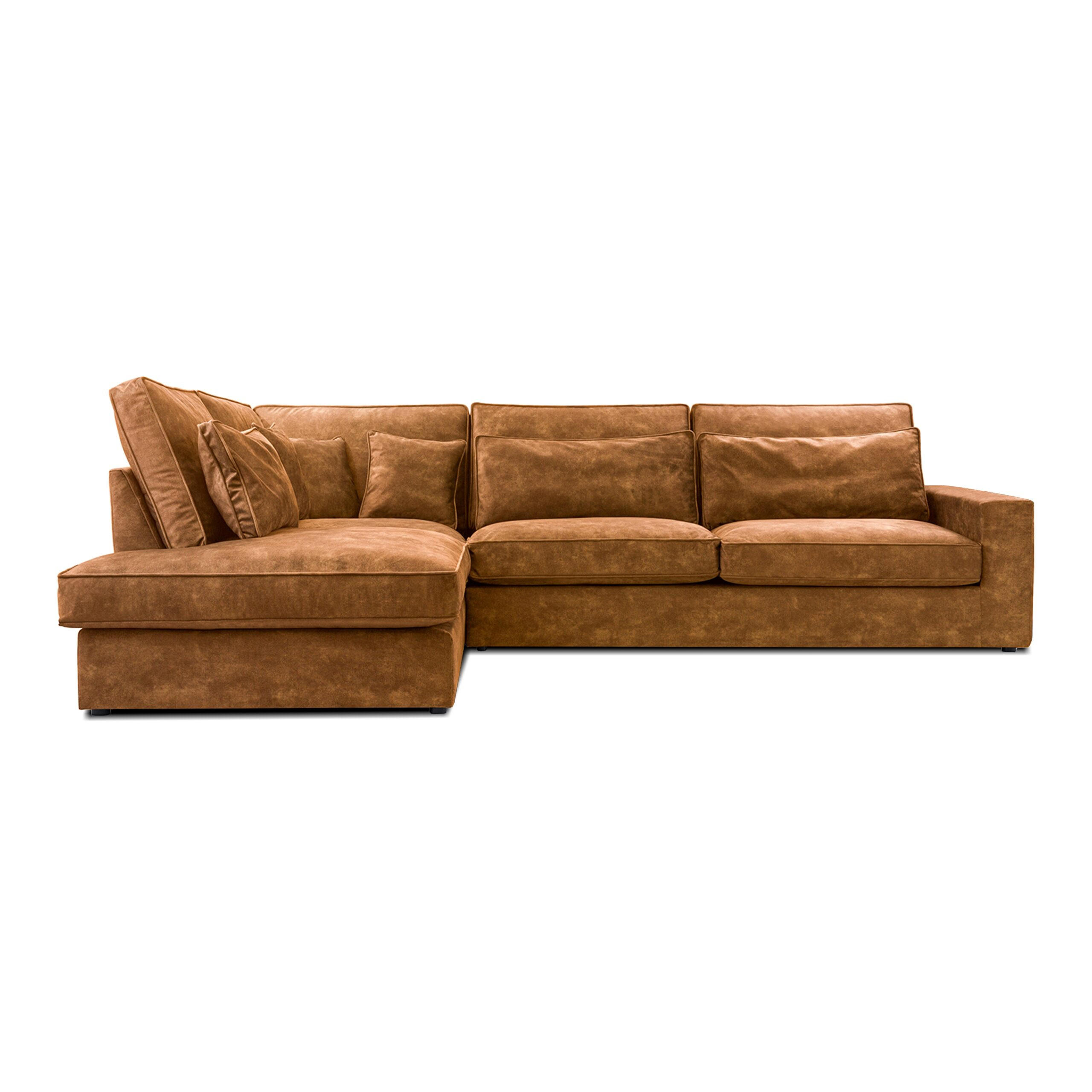 Fedve Ecksofa Braun 280x224 cm