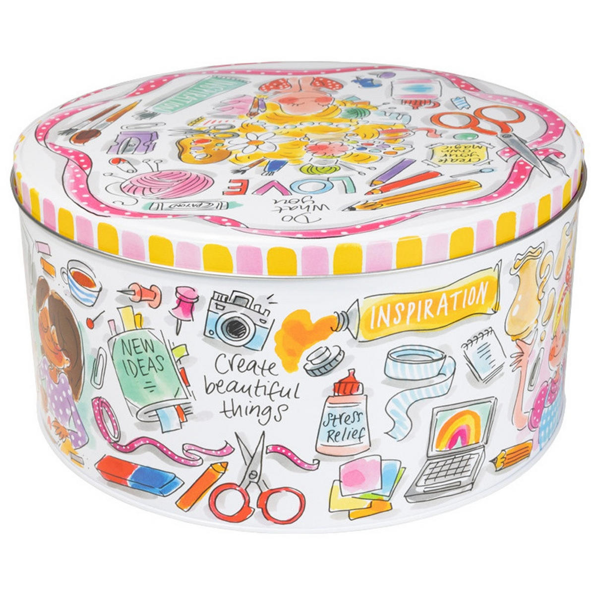 DOSEN Kreativität in Bunt - 24cm - Multicolor, Metall (24/12/24cm) - Blond Amsterdam