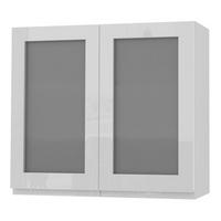 HÄNGESCHRANK Florence W3S/80 Weiß / RAL 9003 signalweiß HG 80 / 32,5 / 72cm - Weiß Hochglanz/Weiß, Holz/Holzwerkstoff (80/72/32.5cm) - Feldmann-Wohnen