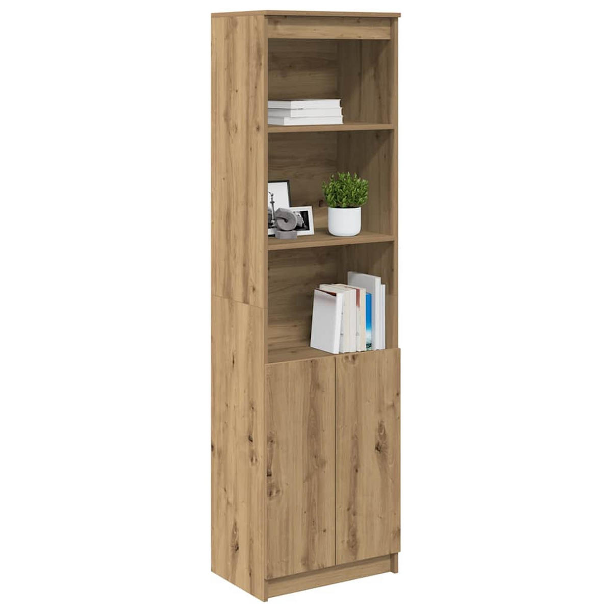 HIGHBOARD Artisan-Eiche 50/35/180 Cm Holzwerkstoff - Braun, Holzwerkstoff (35/180/50cm) - vidaXL