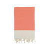 HAMAMTUCH Traditionelles Waffelgewebe Orange 200x200 190g/m² - Athena Orange XL - Orange, Textil (200/200cm) - LE COMPTOIR DE LA PLAGE