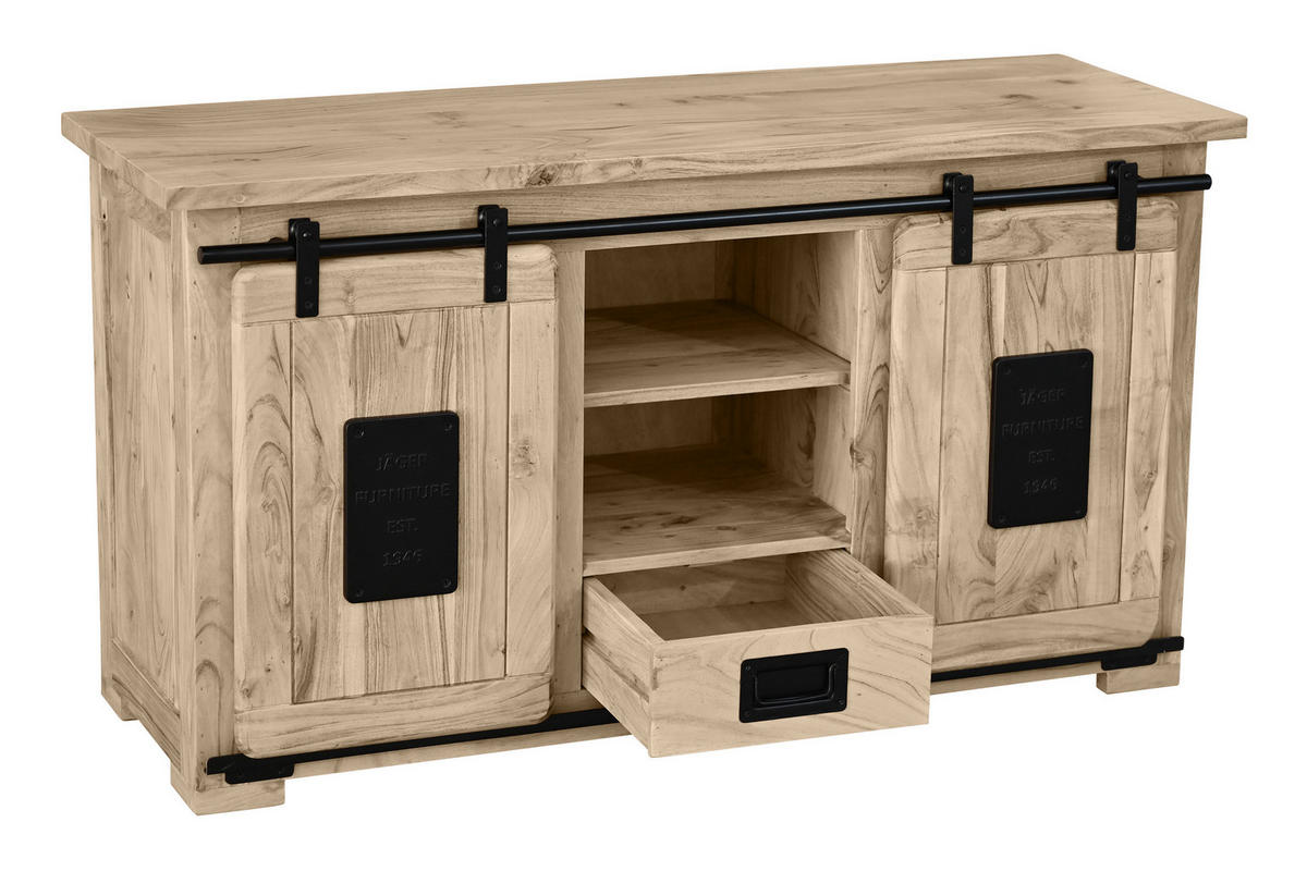 LOWBOARD LIBRO - Beige, Holz (128/70/45cm) - SAM