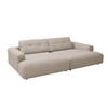 BIG SOFA MIKA Beige Cord - Beige/Schwarz, Kunststoff/Textil (300/86/167cm) - KAWOLA