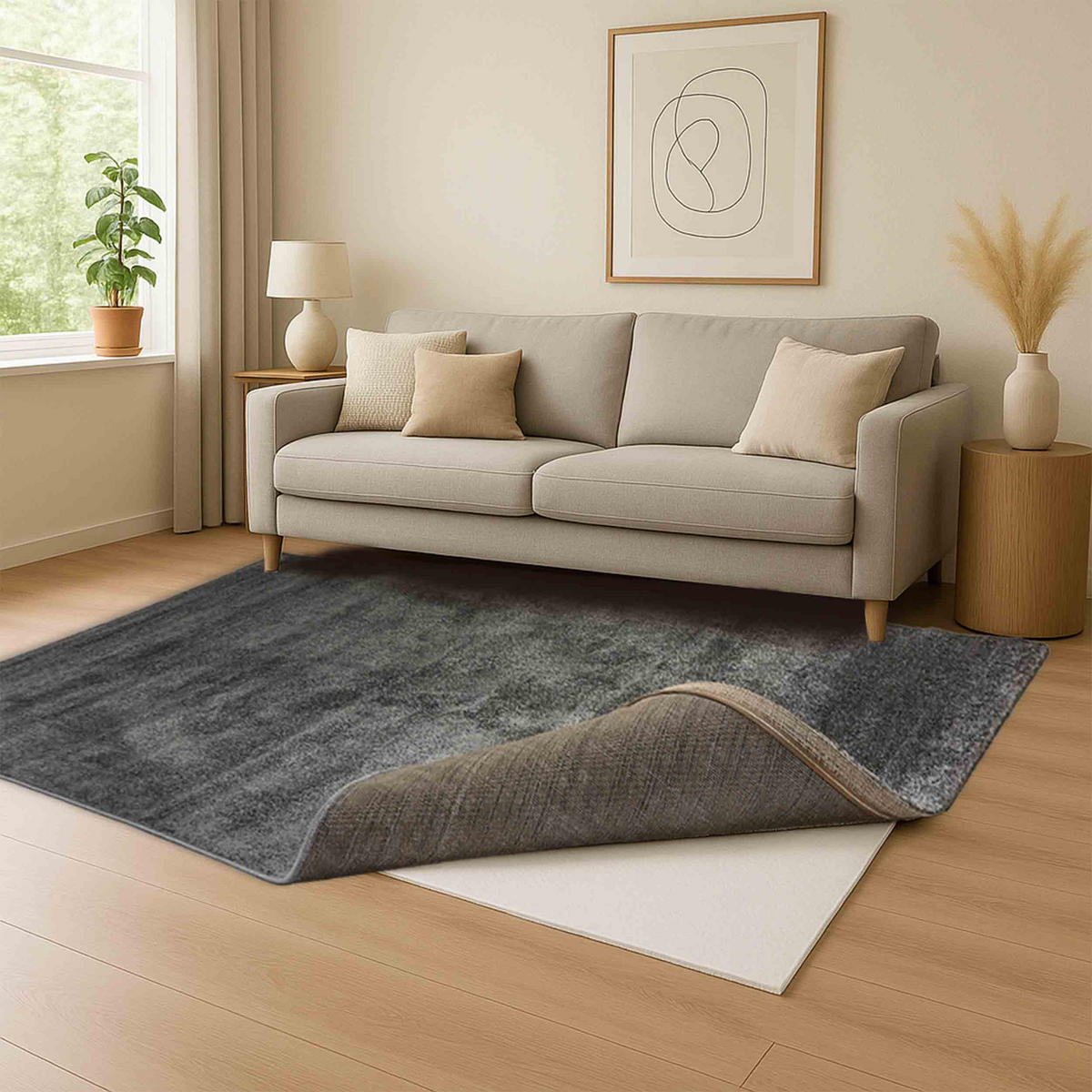 KURZFLORTEPPICH SAMMY - Grau, Textil (160/230cm) - Astra