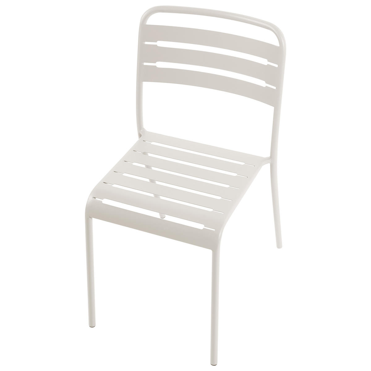 GARTENSTUHL 2er-Set Metall Hellbeige Lefkada - Beige, Metall (38/80/54cm) - Beliani