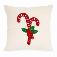 DEKOKISSEN Weihnachtsmuster 40/40 cm weiß - Weiß, Textil (40/40cm) - Home Styling Collection