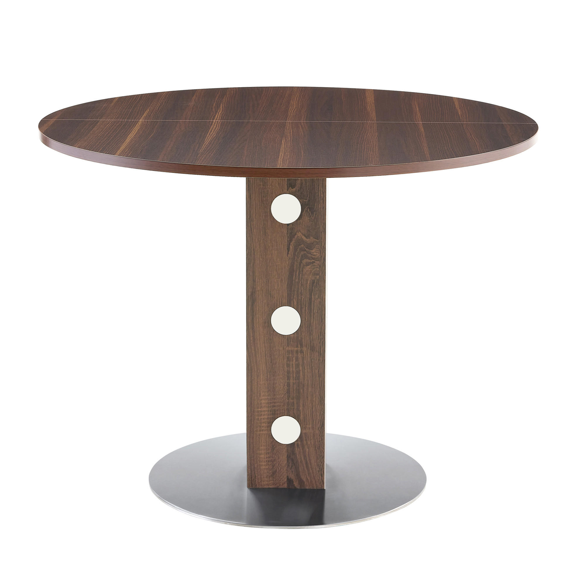 ESSTISCH 100/100/76 cm Walnuss aus MDF mit Stauraumfächern - Walnussfarben, Holzwerkstoff (100/100/76cm) - OKWISH