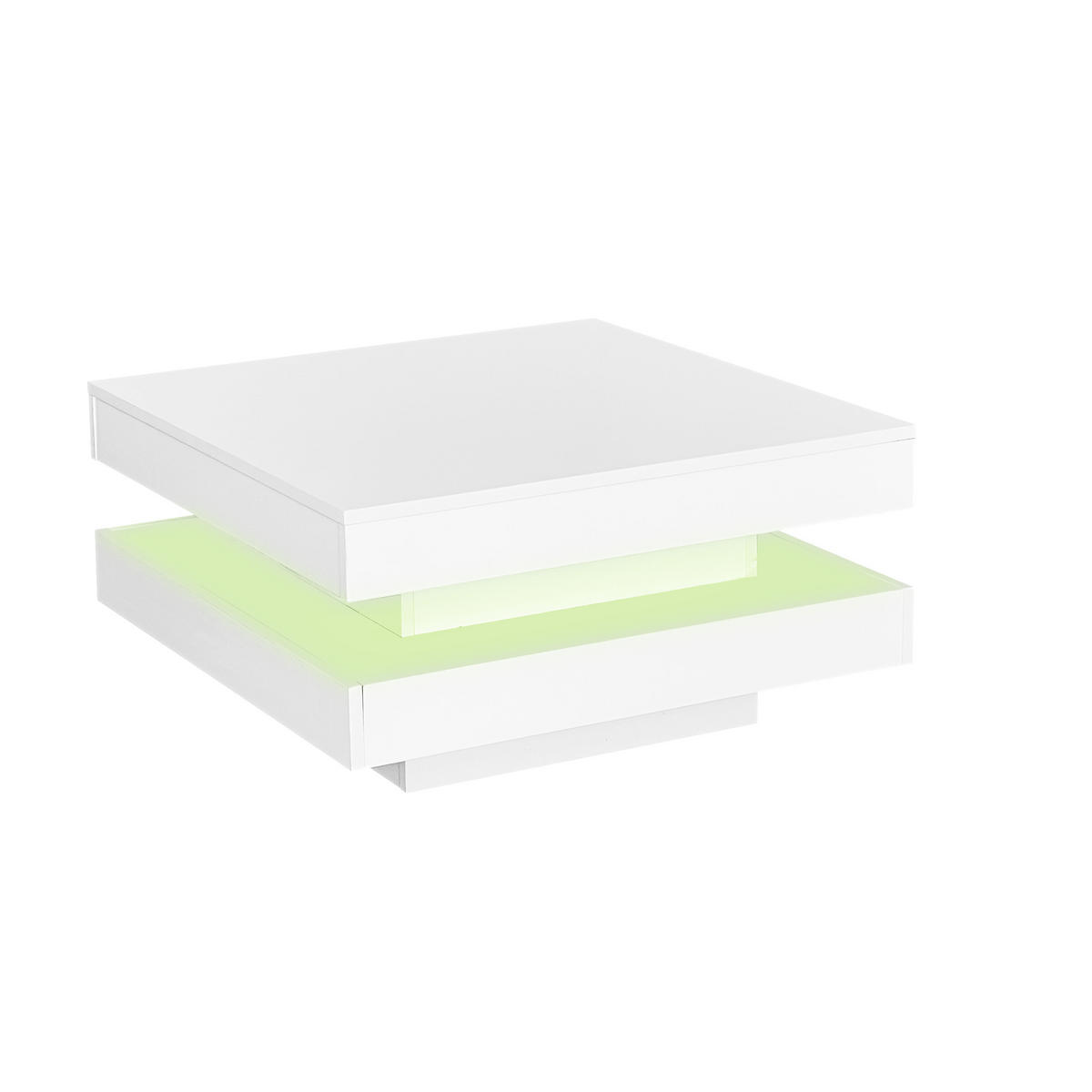 COUCHTISCH Weiß 70/70/36 cm - Weiß, Holzwerkstoff (70/70/36cm) - PANGIVO