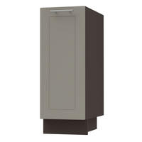 KÜCHENUNTERSCHRANK Kvantum D1D/30 Beige Matt / Lava Matt 30 / 50 / 82cm - Dunkelgrau/Beige, Holz/Holzwerkstoff (30/82/50cm) - Feldmann-Wohnen