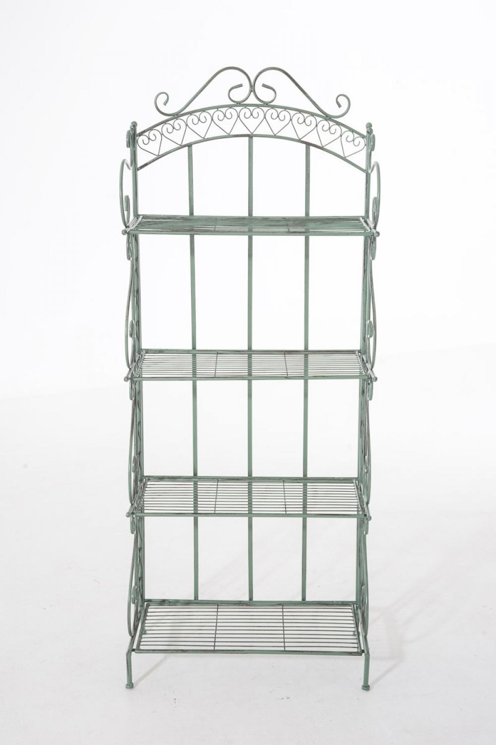 STANDREGAL Metall Antik-Grün - Grün, Metall (61/153/33cm) - CLP