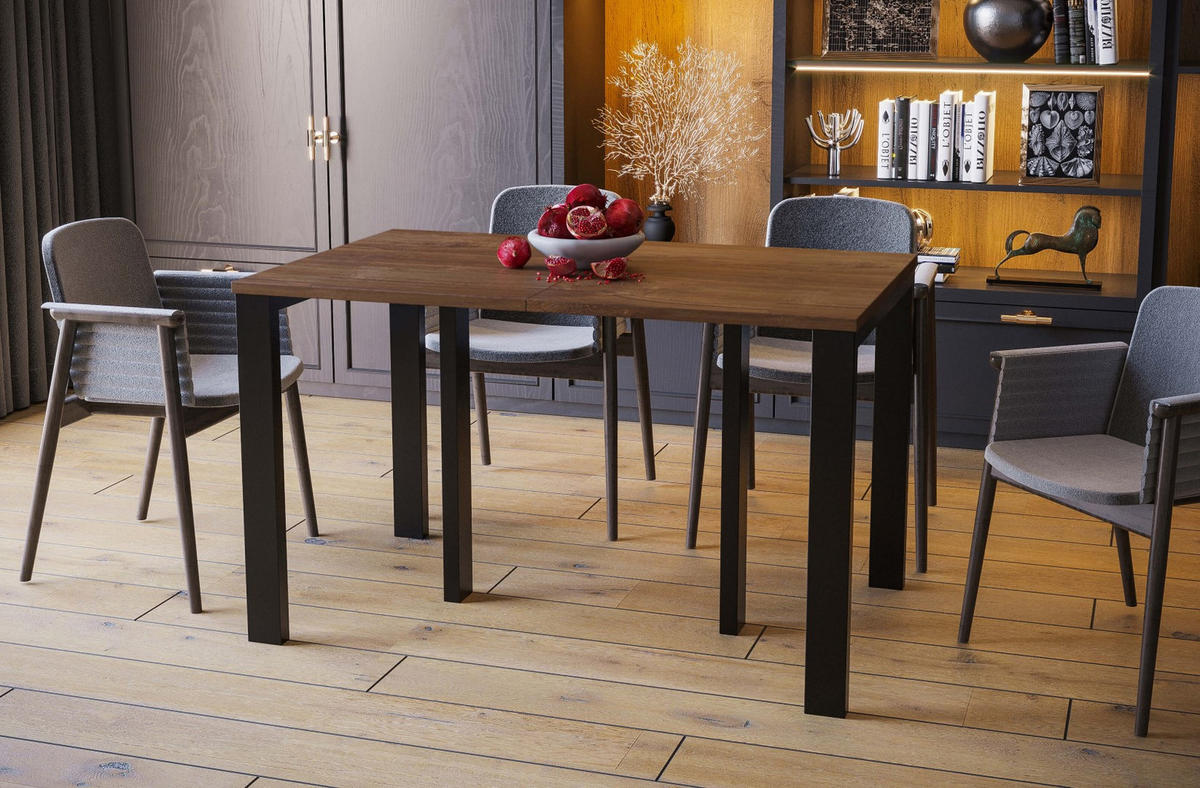 ESSTISCH Vast ausziehbar bis 330 cm - Eiche San Remo, Holzwerkstoff (130/80/76cm) - Endo-Moebel