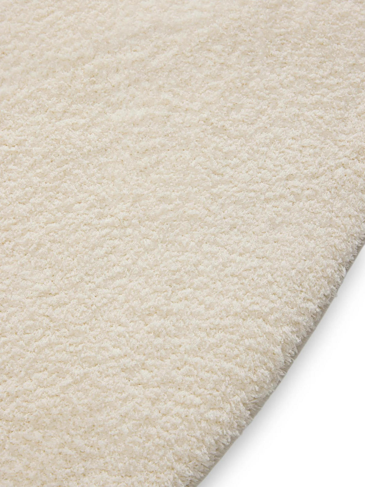 HOCHFLORTEPPICH rund Soda Weiß ø 200 cm rund - Weiß, Textil (200/200cm) - benuta Nest