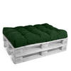 PALETTENKISSEN Eco Style Sitz 120/80/15 cm Dunkelgrün - Dunkelgrün, Textil (80/15/120cm) - Beautissu 