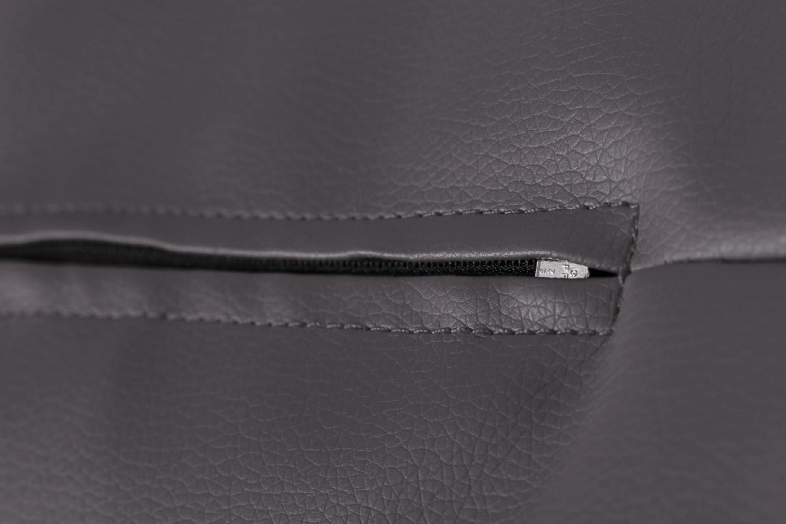 SITZSACK COSMO aus Lederoptik, Hellgrau - Hellgrau, Textil (85/80/85cm) - KONSIMO®