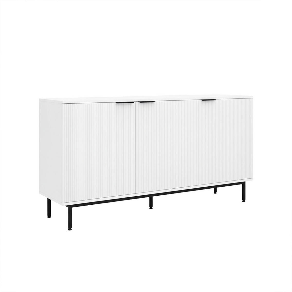 SIDEBOARD NYLA - Weiß, 154 x 73 cm - Weiß, Holzwerkstoff (154/73/42cm) - Home Deluxe
